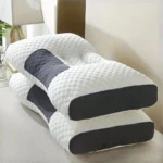 1pc/2pcs Soft Neck Pillow, Adjustable Ergonomic Orthopedic Contour Support, High Quality Pillow Core, For Sleeping Comfort - Image 2