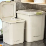 10KG Rice Container Rice Storage Box Sealed Cereal Dispenser with Buckle Insect Proof Grain Pet Food Container Kitchen Organizer - Image 2