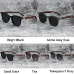 Trendy Retro Wood Grain Sunglasses for Women and Men New Square Frame Sun Glasses UV Protection Cycling Eyewear Outdoor Street - Image 2