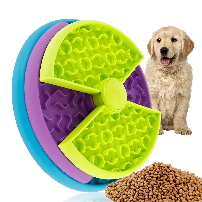 kf-S8b1bb8f5eff843b18d8a6d579385fdc3J Dog Slow Feeder Interactive Dog Puzzle Game Toy Reusable 3 Layers Puzzle Puppy Feeder for Pet Avoid Gulping - Image 1