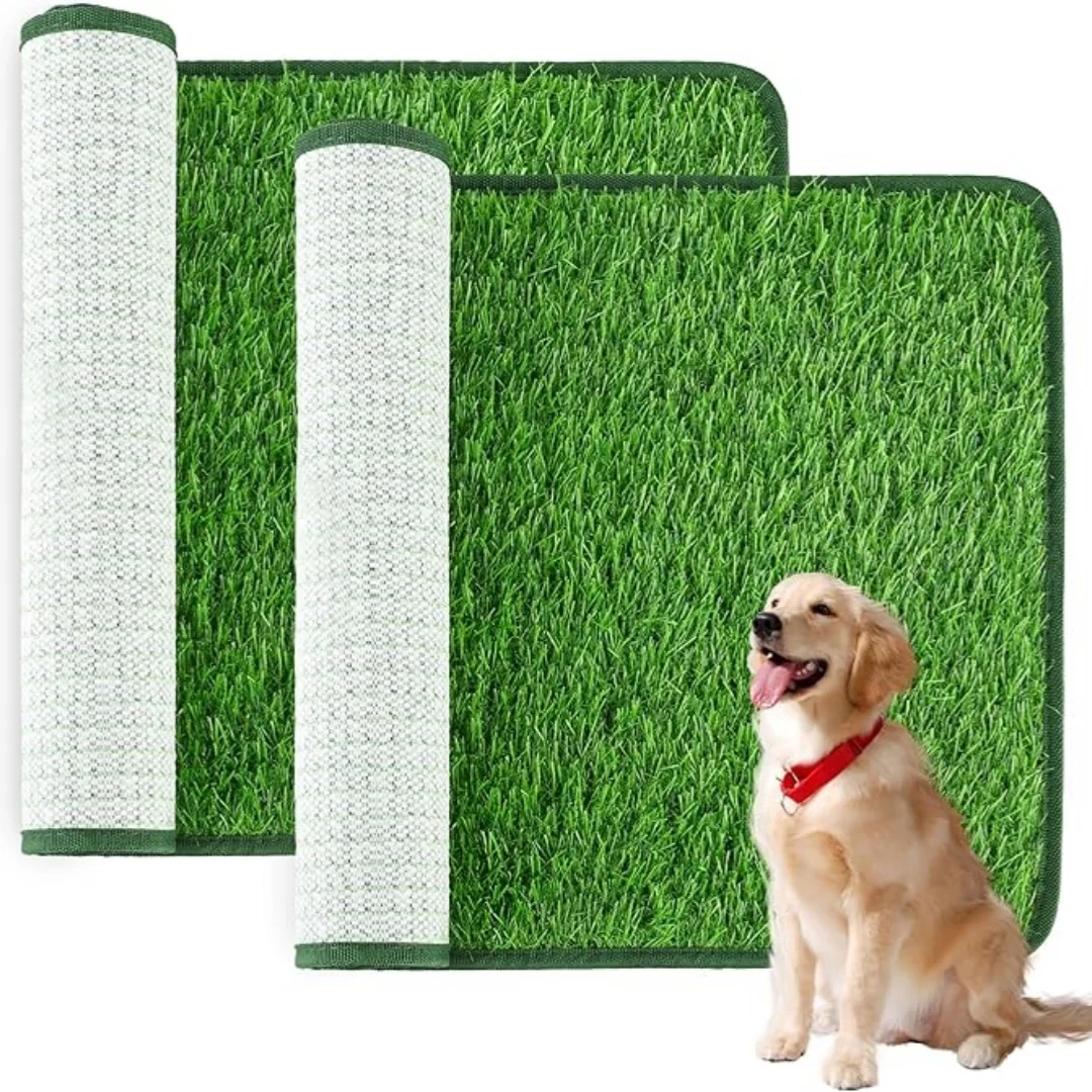 kf-S8b320c52d97e42199ce2ab8108407121F Artificial Grass Dog Potty Pad - Easy ToClean, Odor Resistant,Indoor/OutdoorPet Training Solution - Image 1