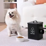 Dog And Cat Food Storage Container, With Spoon, With Desiccant, Waterproof, Large-Capacity Metal Sealed Jar, Not Easy To Deform