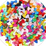 20pcs Cute Pet Dog Hair Bows Solid Grooming Bows with Rubber Band Gifts for Small Dogs Hand-made Headwear Dog Supplies - Image 5
