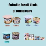 Portable Dog Cat Canned Lid Set Silicone 2-in-1Food Sealer Spoon Pet Food Cover Storage Fresh-keeping Lids Bowl Dog Accessories - Image 7