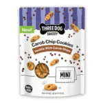 Mini Carob Chip Cookies for Dogs, Crunchy Dog Treats with Real Ingredients, 8 oz