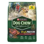Purina High Protein Muscle Support Dry Dog Food with Real Beef, 18 lb Bag