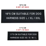 2 PCS Custom Dog Name Tag Harness ID Label Personalized Reflective Colorful DIY Name Logo Chest Strap Harness Collar Tag - Image 5