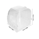 Bird Bath for Cage Transparent Parrot Bathtub with Drawer Lightweight Hanging Bird Shower Bath Tub for Parakeets Cockatiels - Image 11