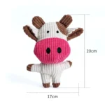 Cute Plush Toys Squeak Pet Cow Rabbit Animal Plush Toy Dog Chew Squeaky Whistling Involved Squirrel Dog Toys - Image 5