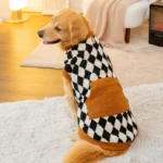 Dog Clothes for Big Dogs Winter Warm Dog Vest Fleece Dog Coat Pet Dog Hoodies Golden Retriever Collie Medium Large Dog Costume - Image 2