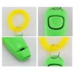 2 In 1 Pet Clicker Dog Training Whistle Answer Card Pet Dog Trainer Assistive Guide With Key Ring Dog Pet Cat Pet Supplies - Image 5