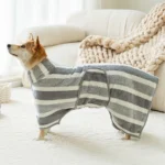 Quick-Drying Dog Bathrobe Ultra-Absorbent Dog Bath Towel Thickened Soft Pet Dog Drying Coat For Pet Lover Bath Accessories - Image 4
