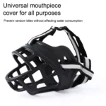1pc/2pcs Medium And Large Dog Comfortable Breathable Muzzle Guard Anti-Barking Muzzle Basket Pet Mask for Medium to Large Dogs - Image 4