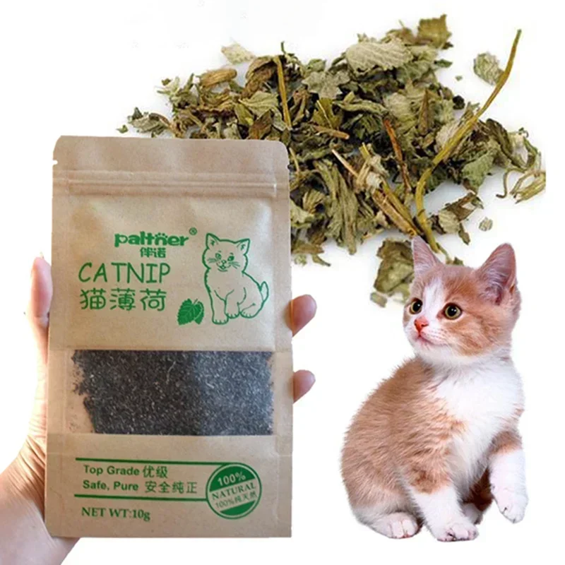 kf-S9a8aa7493e744580a12bd5c8f13b1066M Natural Premium Catnip Cattle Grass Interactive Cat Non-toxic 10g Menthol Flavor Funny Cat Supplies Keep Pet Health Cat Toy - Image 1
