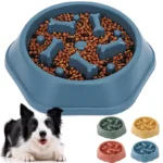 Slow Feeder Dog Bowl Anti-choking Puppy Food Bowl Anti-slip Pet Slow Eating Dog Dishes Puzzle Feeders for Dogs Small Medium
