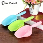 Hot Sale Plastic Dog Cat Food Spoon Shovel 3 Colors Convenient Feeder Plastic Pet Feed Scoop