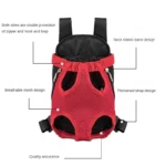 Double Shoulder Breathable Portable Travel Pet Dog Carrier Backpack Mesh Carrier Front Bag for Small Dog Cats Outdoor - Image 3