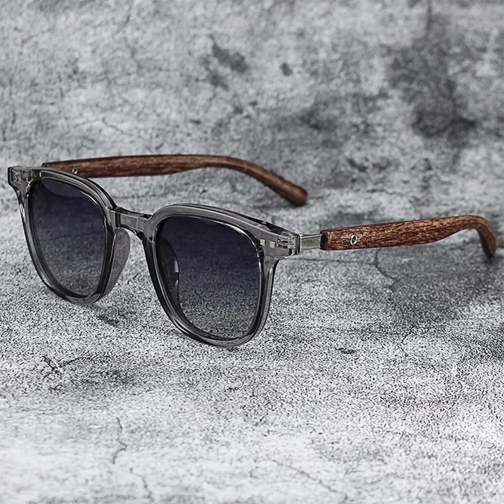 kf-S9dbb6b5c628746f7a407fd74e05ea565p Trendy Retro Wood Grain Sunglasses for Women and Men New Square Frame Sun Glasses UV Protection Cycling Eyewear Outdoor Street - Image 1