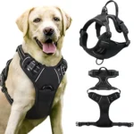Dog Harness for Dogs No Pull Chest Harness Dog Traction Medium Dog Vest Adjustable Padded Vest Breathable with Reflective Tape
