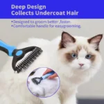 Professional Pet Deshedding Brush Dog Hair Remover Pet Fur Knot Cutter Puppy Cat Comb Brushes Dogs Grooming Shedding Supplies - Image 3
