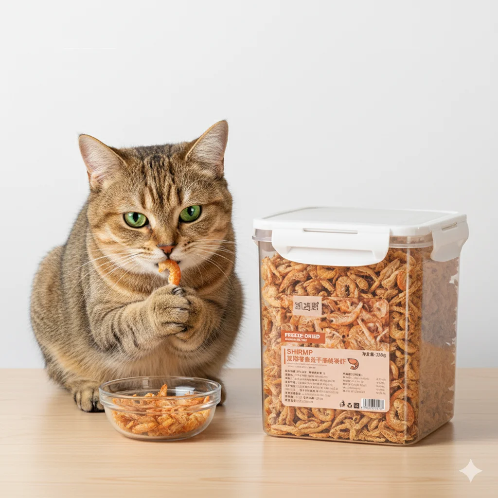 kf-S9ef80d50c2d4475981cbf2ddf3d7d98bi Premium Freeze-Dried Krill Cat Treats - Healthy & Nutritious Snacks for Pet Dental Health - Image 1