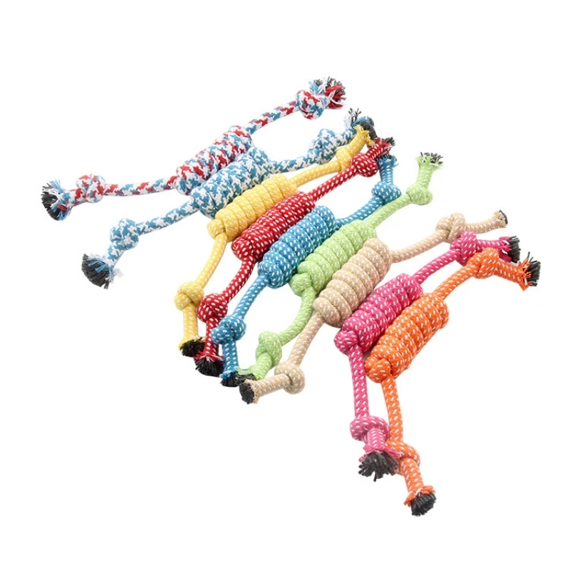 kf-S9f4f650bffda4450b9bb3fb4598b3aceX Dog Rope Chew Toy Outdoor Training Fun Playing Cat Dogs Toys For Large Small Dogs Durable Braided Rope Toy Antistress Fidget Toy - Image 1