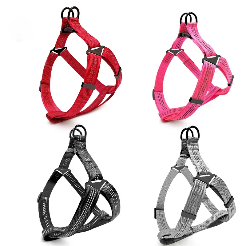 kf-S9fc403ae90d2488e89524d97e319b1558 Adjustable Dog Y Harness Breathable Reflective Puppy Harness Leash for Small Medium Large Dog Chihuahua Vest Labrador Pet Suppli - Image 1