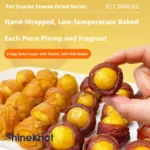 SHINEKNOT Pet Snacks Pure Chicken And Duck Meat Pack Freeze-Dried Egg Yolk Beautiful Fur Clean Teeth 200g Dog Snacks - Image 4