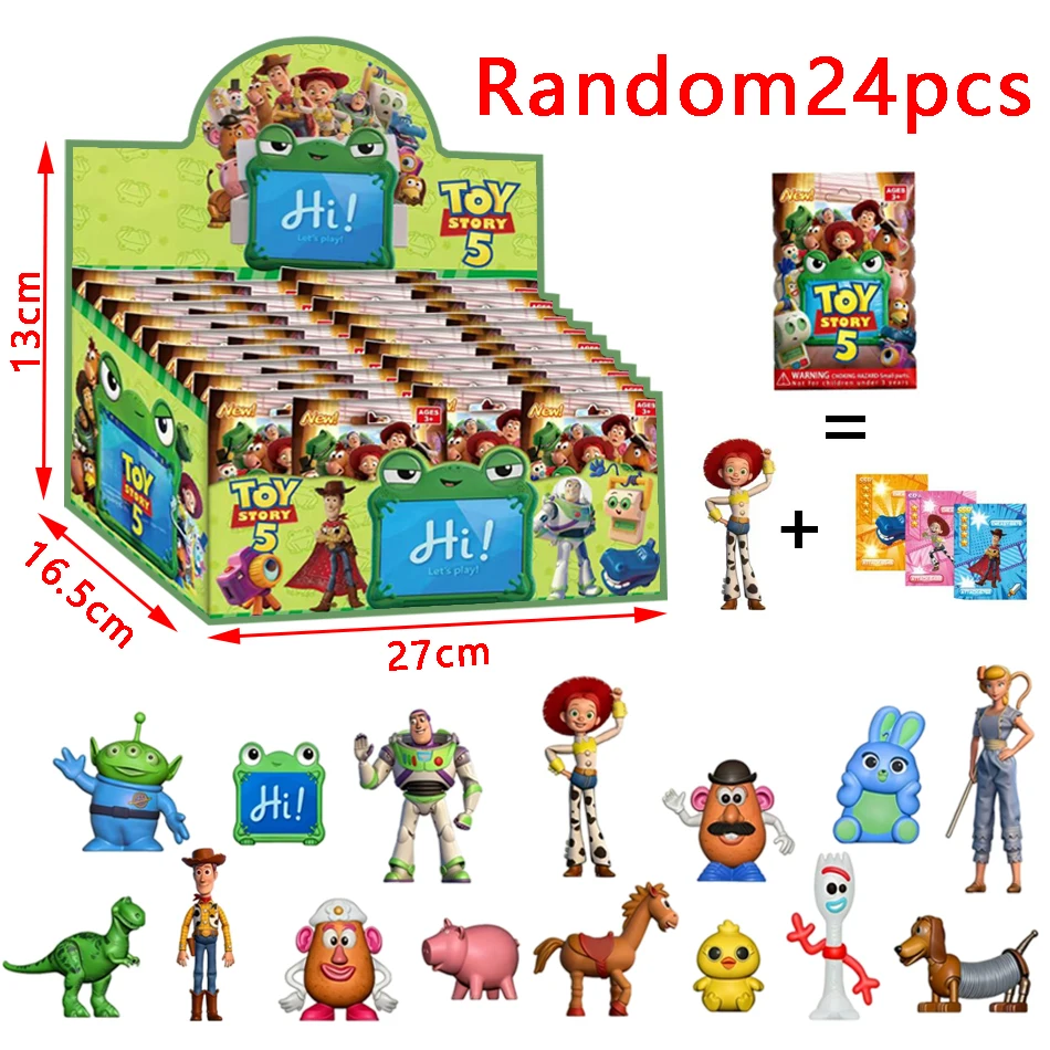 kf-Sa0bd737f304449d1af5c0217effe8261H Random 2-24PC Toy Story Style Anime Figure Blind Box Cute Doll Model Statue Collectible Toy Birthday Gift for Children Adult - Image 1
