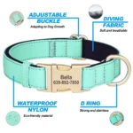 Personalized Dog Collar Waterproof Nylon Dog Collars Soft Padded Pet Necklace Free Engraved for Small Medium Large Dogs Pitbull - Image 3