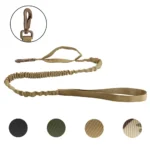 Tactical Bungee Dog Leash Quick Release Elastic Leash with 2 Control Handles Premium Quality Adjustable Four Colors