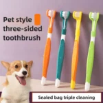 3-Head Pet Toothbrush Dogs Oral Cleaning Soft Bristle Toothbrush for Small Breed Easy Grip Handle Gentle on Gums Reduce Plaque - Image 3