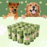Dog Poop Bags Waterproof Dog Waste Bags Doggie Cat Puppy Outdoor Walk Home Clean Refill Garbage Bag Pet Supplies 15 Bags/Roll - Image 4