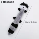 1/3 Pcs, Fox Raccoon & Squirrel - Unfilled Squeaky Dog Toys, Chew Toys for Small to Medium Breeds Soft Plush Toys Puppy Toys - Image 2