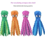 Soft Plush Dog Squeaky Toy Bite Resistant Molar Chew Doll Interactive Sound Pet Toy Puppy Anxiety Relief Boredom Relief Companio - Image 6