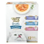 Purina Fancy Feast Lickable Wet Cat Food Broth Complement Classics Collection Variety Pack - Pack of 12 1.4 oz. Pouches