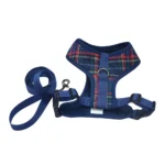 Plaid Pet Harness Leash Set for Small Dogs Adjustable Puppy Cat Harness Vest French Bulldog Chihuahua Pug Outdoor Collar - Image 5