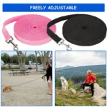 Nylon Extra Long Pet Leash Durable Dog Lead For Dog Recall Training Extended Length Anti Tangle Heavy Duty Pet Leash Outdoor - Image 2