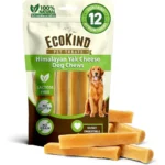 Medium Size Long-Lasting Yak Cheese Dog Chews, 3-Ingredient Natural Protein Treats, Lactose-Free