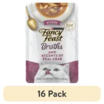 16 pack Grain Free Cat Food Complements, Seafood Bisque and Real Crab, 1.4 oz. Pouches