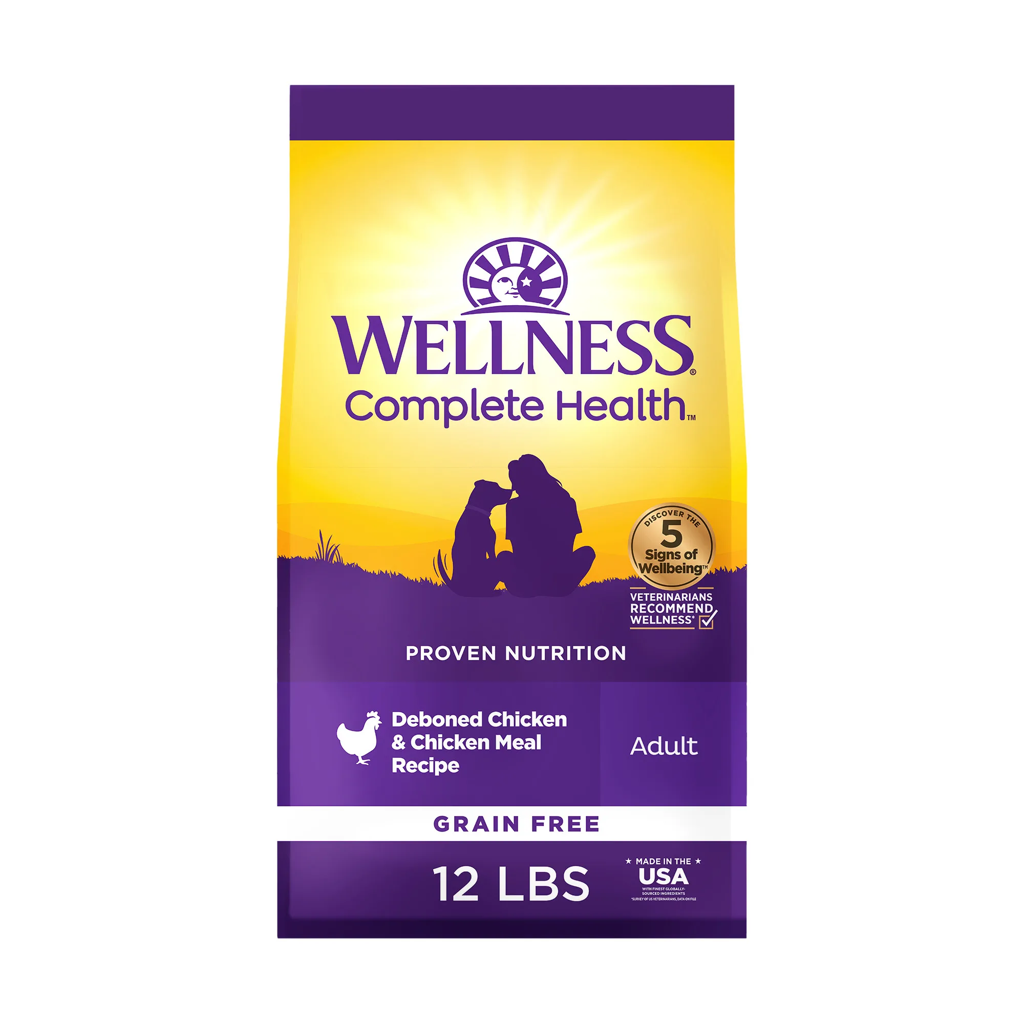 kf-Saf53aef67b3543dfa5550163cbda50a3r Complete Health Grain Free Natural Dry Dog Food Chicken Recipe 12 Pound Bag - Image 1