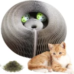 Kitten Curl Toy Foldable Magic Organ Cat Scratching Board Durable Recyclable Cardboard Cat Scratcher Cat Bed Interactive Scratch - Image 5