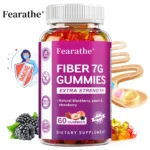 Prebiotic Fiber Gummies for Adults - 7G Fiber Extra Strength - Zero Sugar Added - Digestive Health & Regularity Support