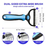 Professional Pet Deshedding Brush Dog Hair Remover Pet Fur Knot Cutter Puppy Cat Comb Brushes Dogs Grooming Shedding Supplies - Image 4