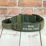 Custom Military Dog Collar Personalized Tactical Nylon Accessories Collar Adjustable Medium Large Dogs German Shepherd Collars - Image 4