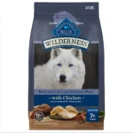 Wilderness Senior High Protein Dry Dog Food with Chicken and Wholesome Grains 24 lbs