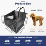 For Cars Trucks and SUVsPet Car Seat Basket Easy-Clean Dog Car Seat Protector Transparent Dog Car Seat Mesh
