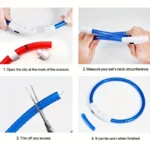 USB Rechargeable Fiber Optic Collar Pet Dog LED Light Collar Luminous Anti-Lost Dog Collar USB Rechargeable Dog Necklace Collar - Image 6