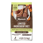 Limited Ingredient Lamb and Sweet Potato Dry Dog Food Grain Free 22 lb Bag