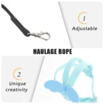 1Pcs Parrot Flying Rope Adjustable Bird Harness Leash Outdoor Flying Traction Rope for Cockatoo Macaw Safe - Image 4